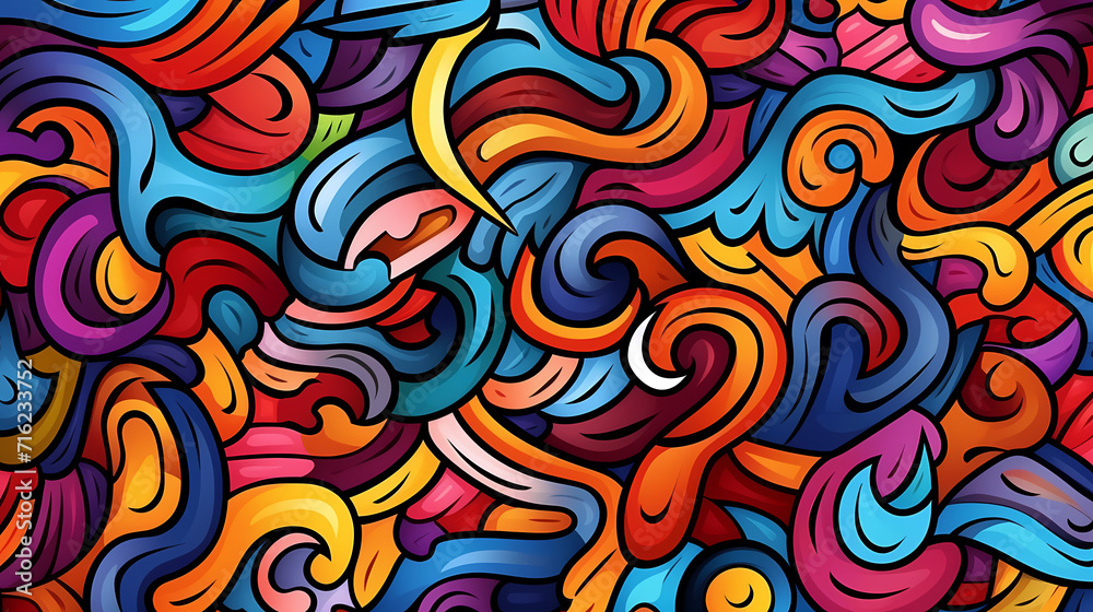 Cute graffiti art abstract background poster web page PPT, art background Cute graffiti art abstract background poster web page PPT, art background