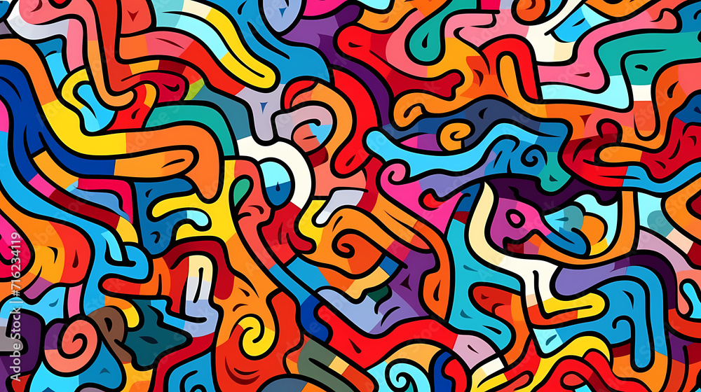 Cute graffiti art abstract background poster web page PPT, art background Cute graffiti art abstract background poster web page PPT, art background