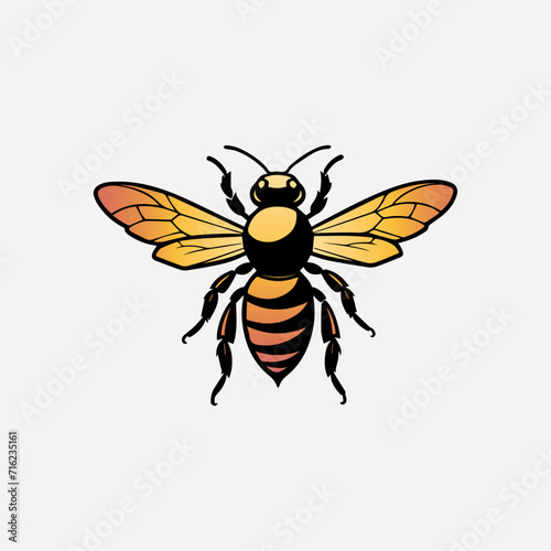 vector bee design vector illustration © AinStory