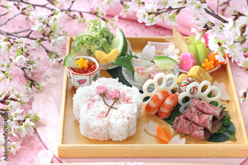 さくらご飯のお花見弁当 ワンプレート