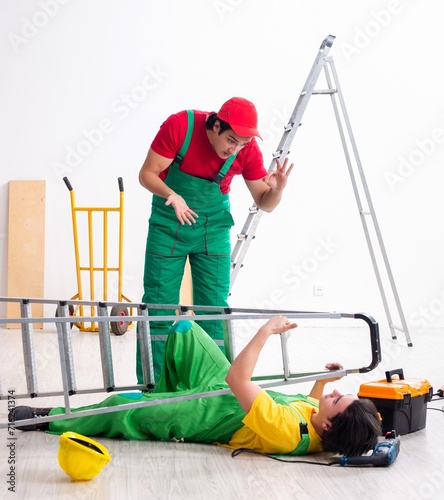 Injured worker and his workmate
