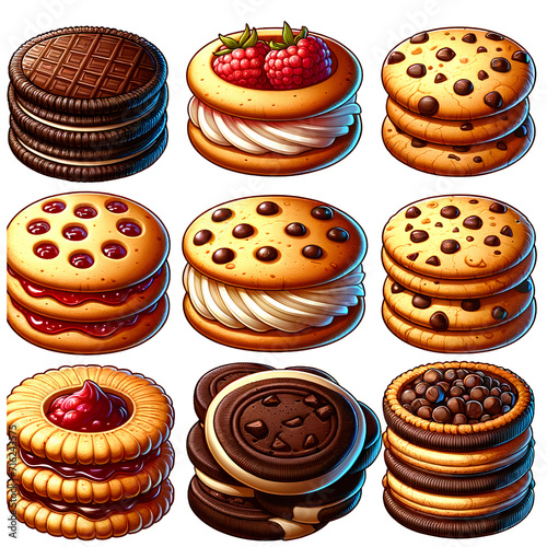 set of cakes