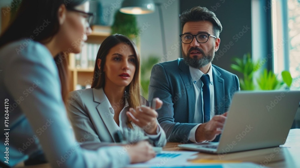 business people working together