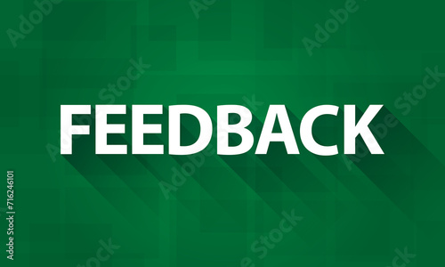 Feedback, business terms concept