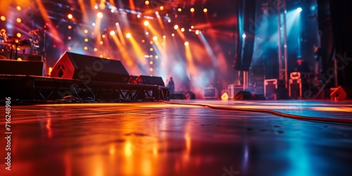 Stage at live production concert
