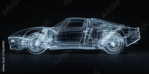 transparent car under x-ray © xartproduction