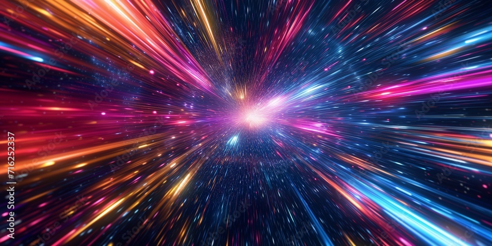 Lightspeed Hyperspace Space Warp Background