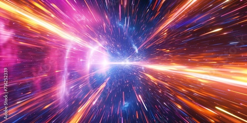 Lightspeed Hyperspace Space Warp Background