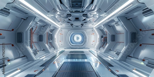 Space Station or Spaceship Sci Fi style Corridor