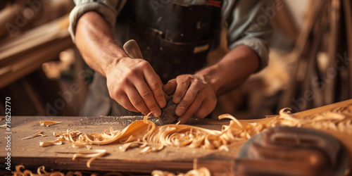 hand woodworking process