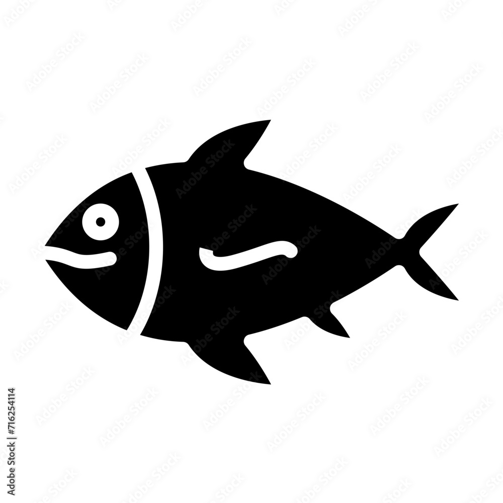 Obraz premium Fish Icon Style