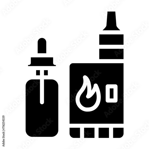 Vaping Addiction Icon Style