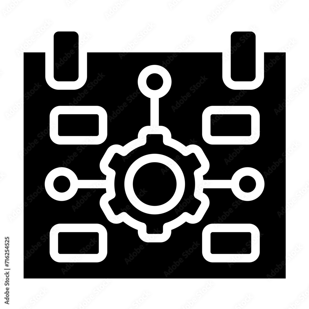 Automated Scheduling App Icon Style Automated Scheduling App Icon Style