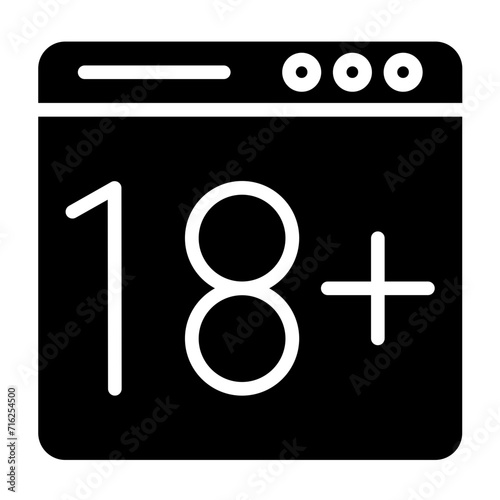 Pornography Addiction Icon Style