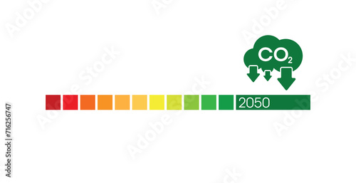 reducing CO2 emissions to stop climate change. green energy background	