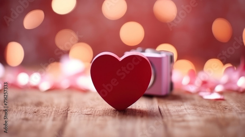 Valentines day background with heart.
