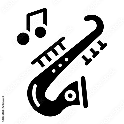 Saxophone Icon Style