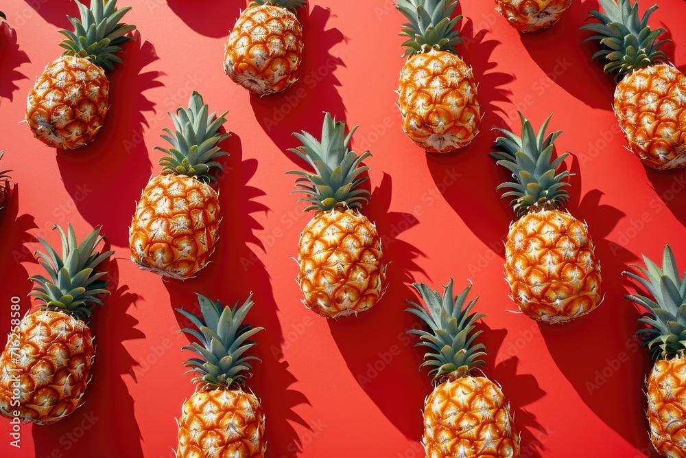 tropical fruit pineapple pale soft color background tropical fruit pineapple pale soft color background