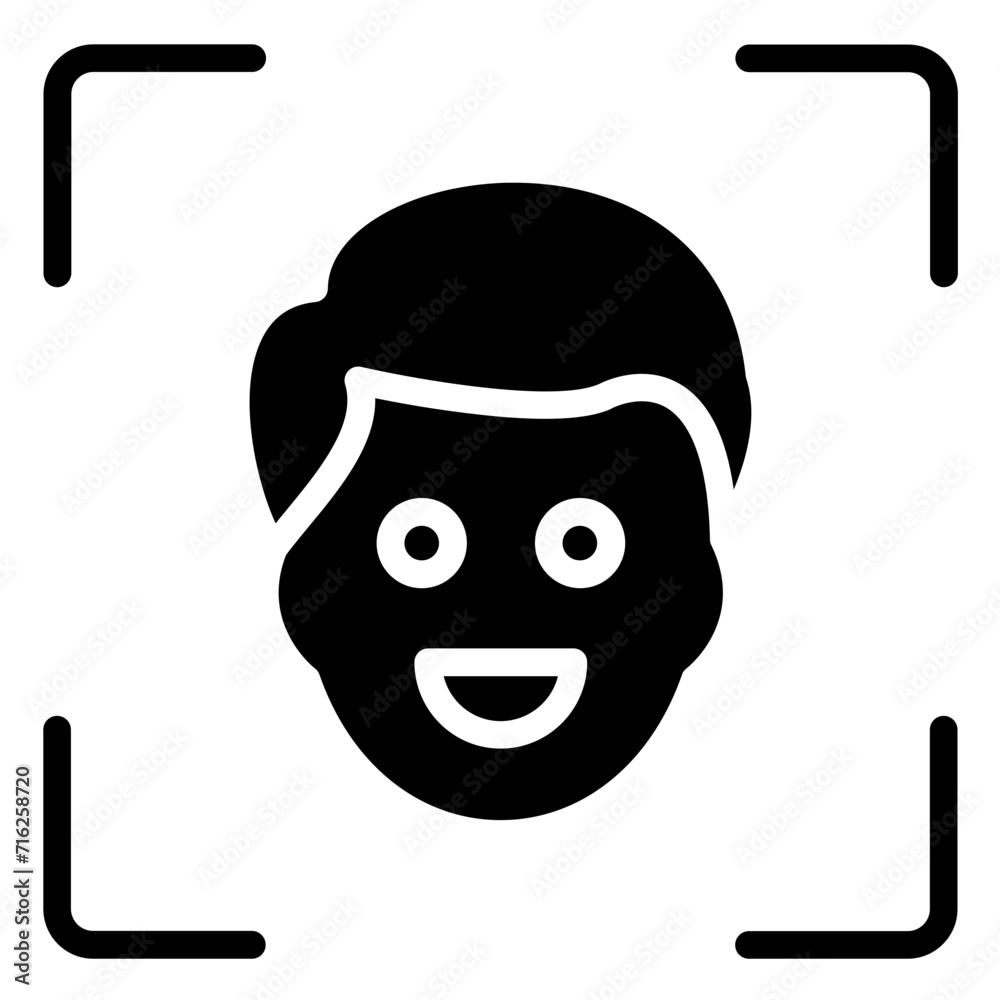 face scanner Icon Style face scanner Icon Style