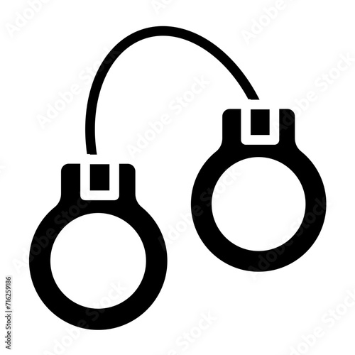 Handcuffs Icon Style