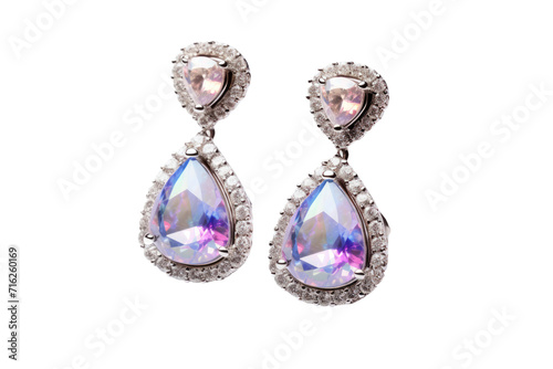 Gemstone Ear Adornment Isolated On Transparent Background