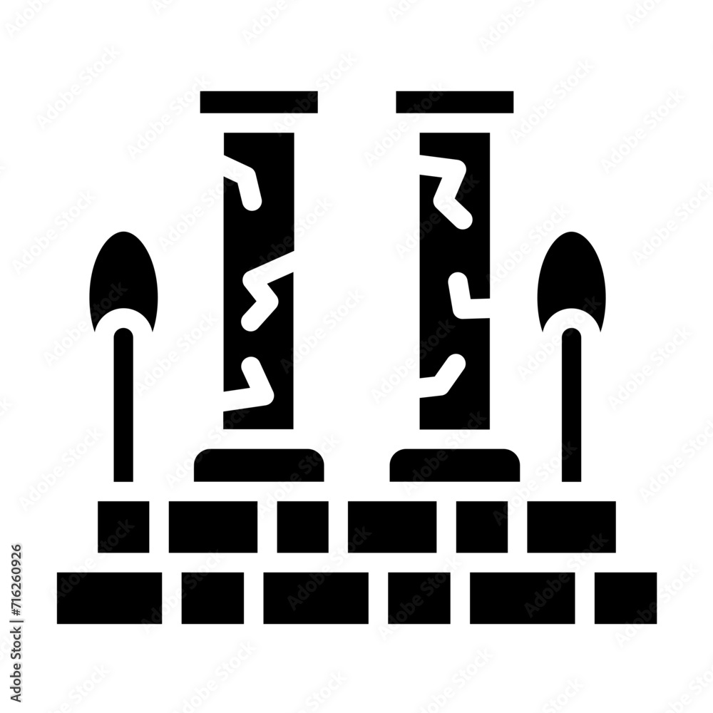 Ruins Icon Style Ruins Icon Style