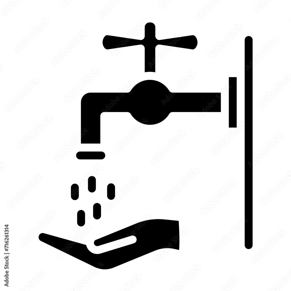 Hand Wash Icon Style