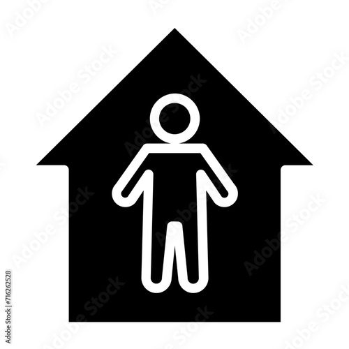Social Isolation Icon Style