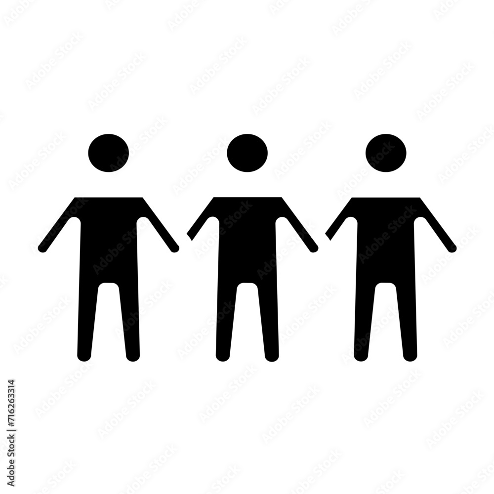 Team work Icon Style Team work Icon Style