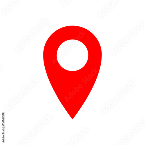 red map pointer svg icon