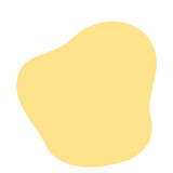 黄色の不定形な丸いフレーム