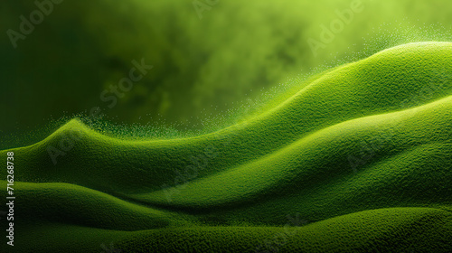 Matcha Green Tea Abstract Background