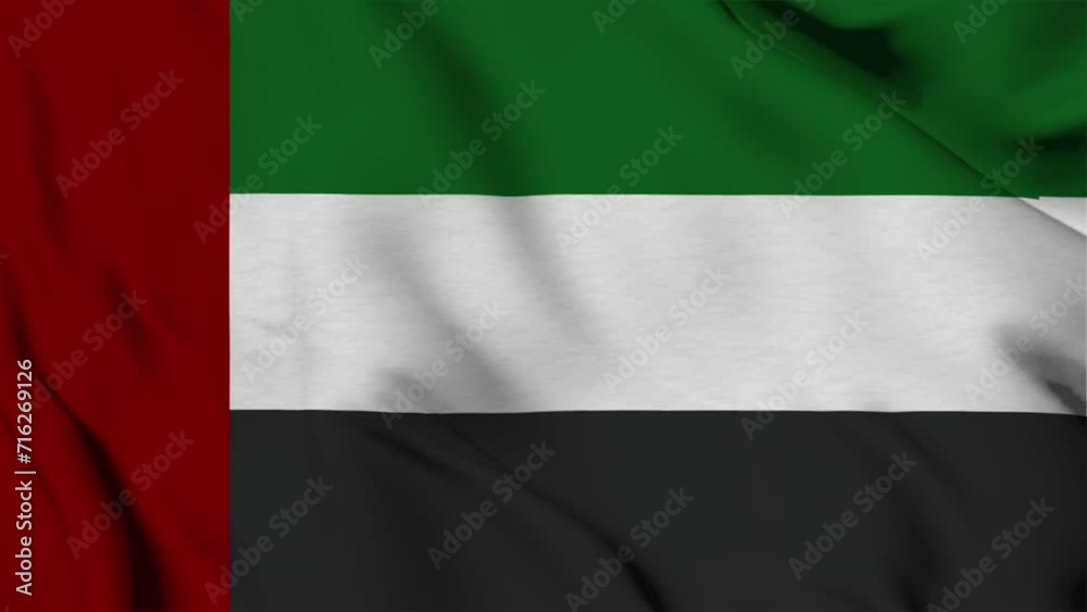 Animation United Arab Emirates in the wind. Animation United Arab Emirates in the wind.