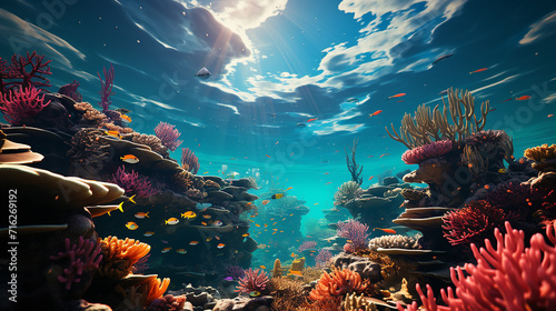 A_vibrant_coral_reef_teeming_with_colorful_marine_life_E © slonlinebro