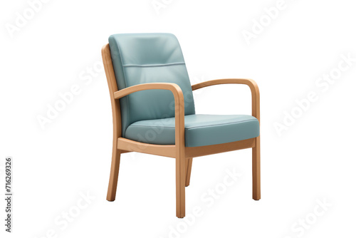 Scandinavian Waiting Room Chair Isolated On Transparent Background