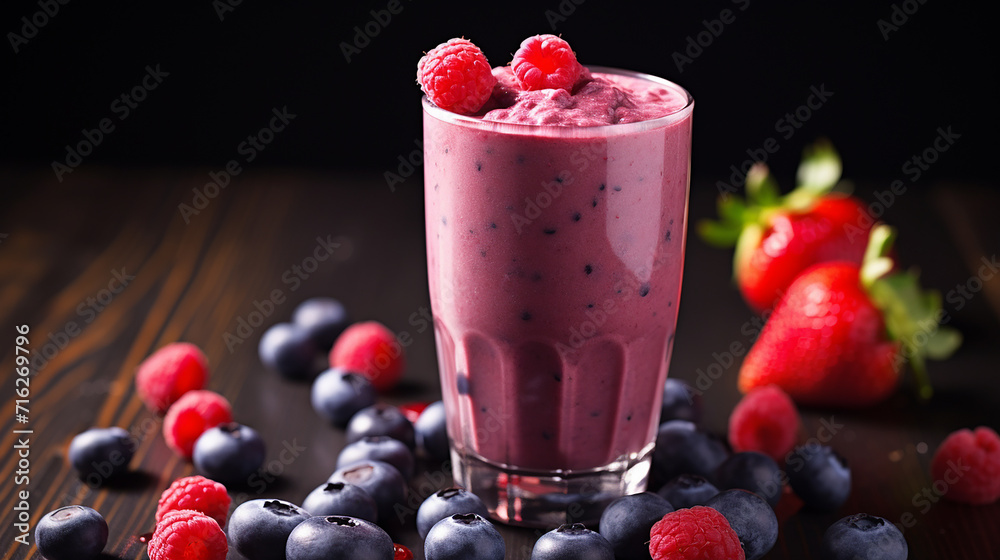 frozen berry smoothie. mixed blueberries strawberries raspberries frozen berry smoothie. mixed blueberries strawberries raspberries