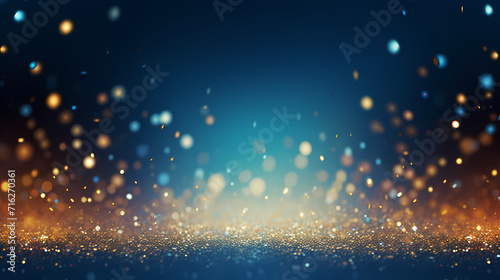 Abstract glitter lights background, blurred bokeh effect