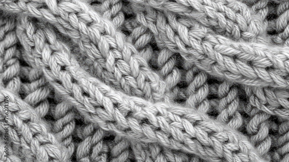 Seamless mottled light grey wool knit fabric, perfect for texture backgrounds, Ai Generated Seamless mottled light grey wool knit fabric, perfect for texture backgrounds, Ai Generated