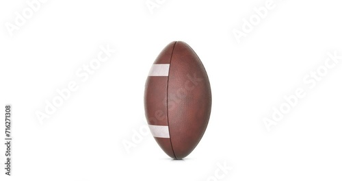 Rotating american football ball
