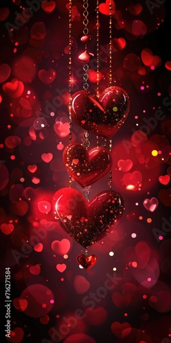 valentine day background with heart