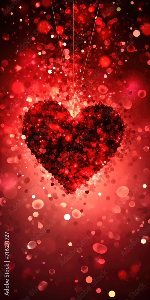valentine day background with heart