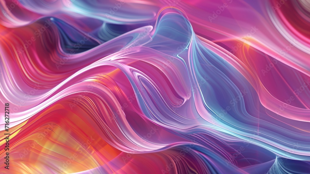 Beautiful abstract wave candy colors background, Ai Generated. Beautiful abstract wave candy colors background, Ai Generated.