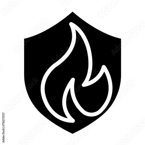 Overheat Protection Icon Style