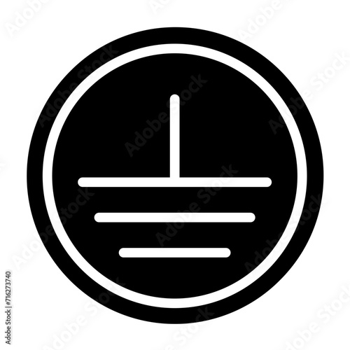 Earth Ground Icon Style