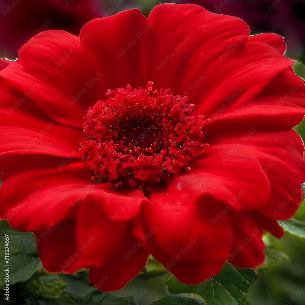 red gerbera flower Generated by Ai 