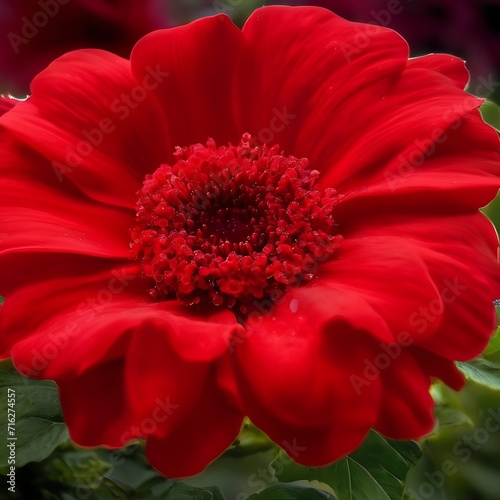 red gerbera flower Generated by Ai 