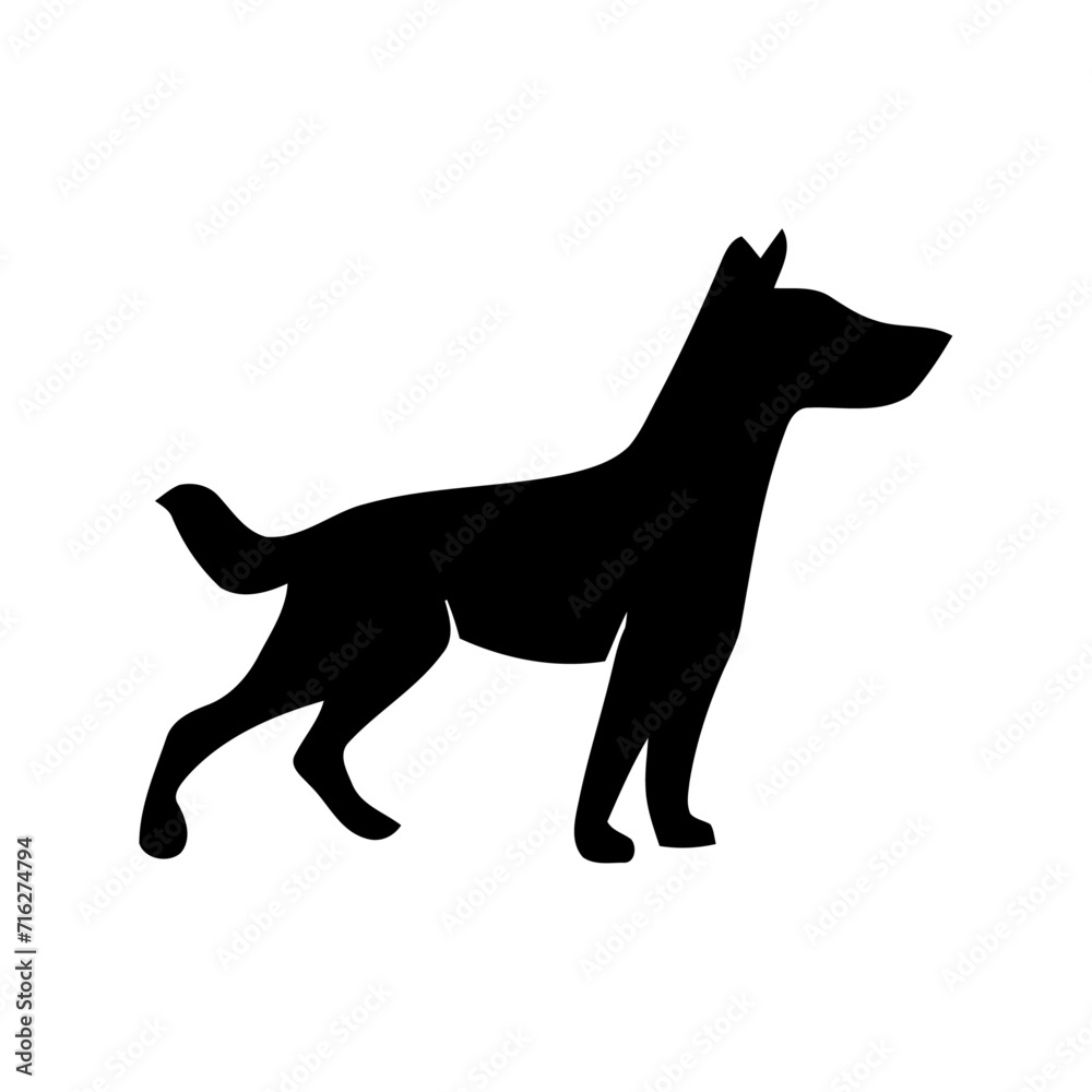 Dog vector editable image