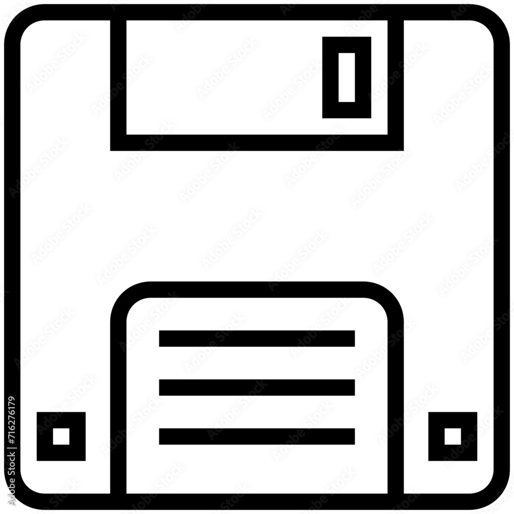 Floppy Vector Icon Floppy Vector Icon