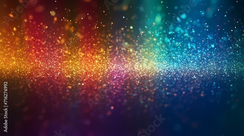 Festive decorative glitter lights background banner, colorful abstract background with glitter © Derby