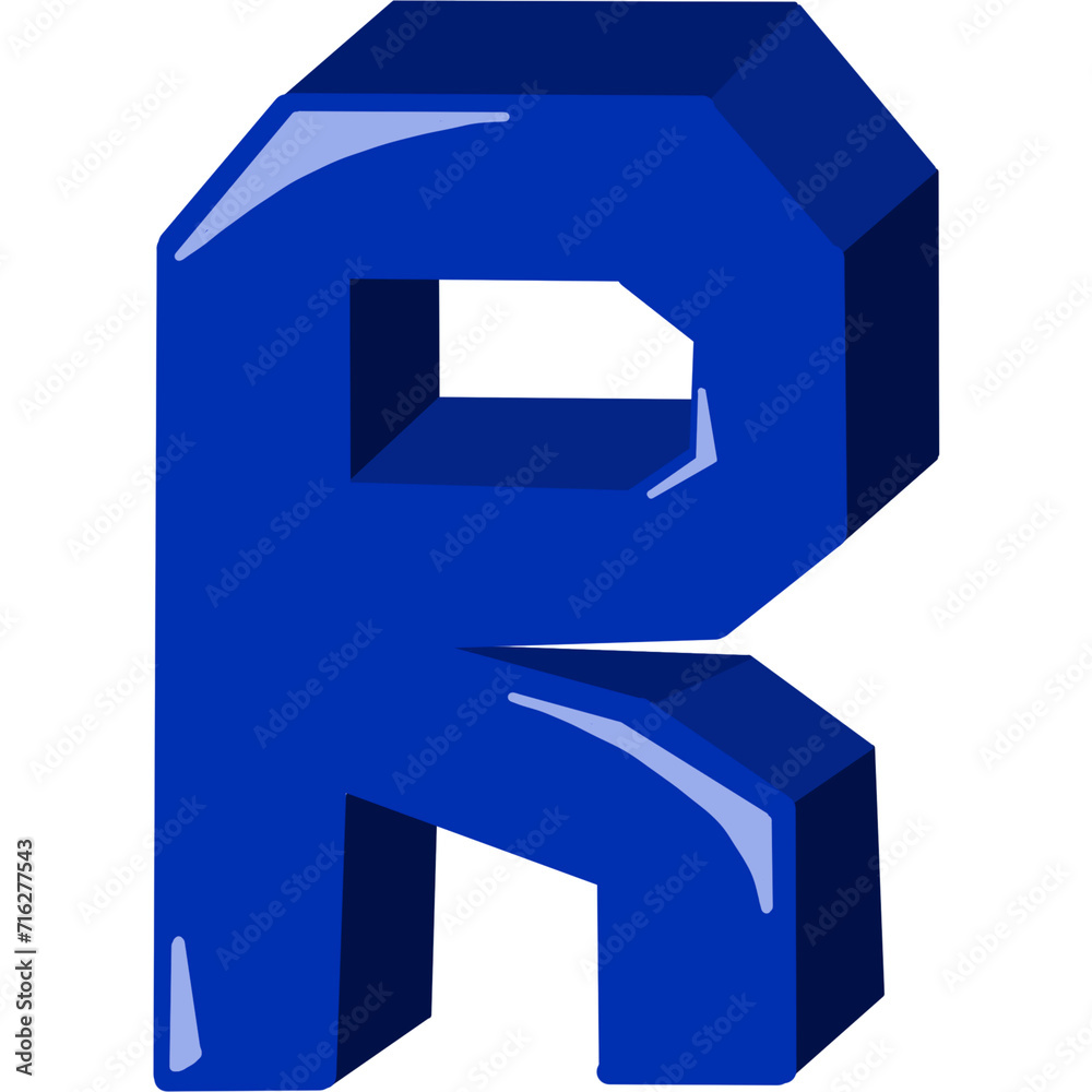 blue letter r blue letter r